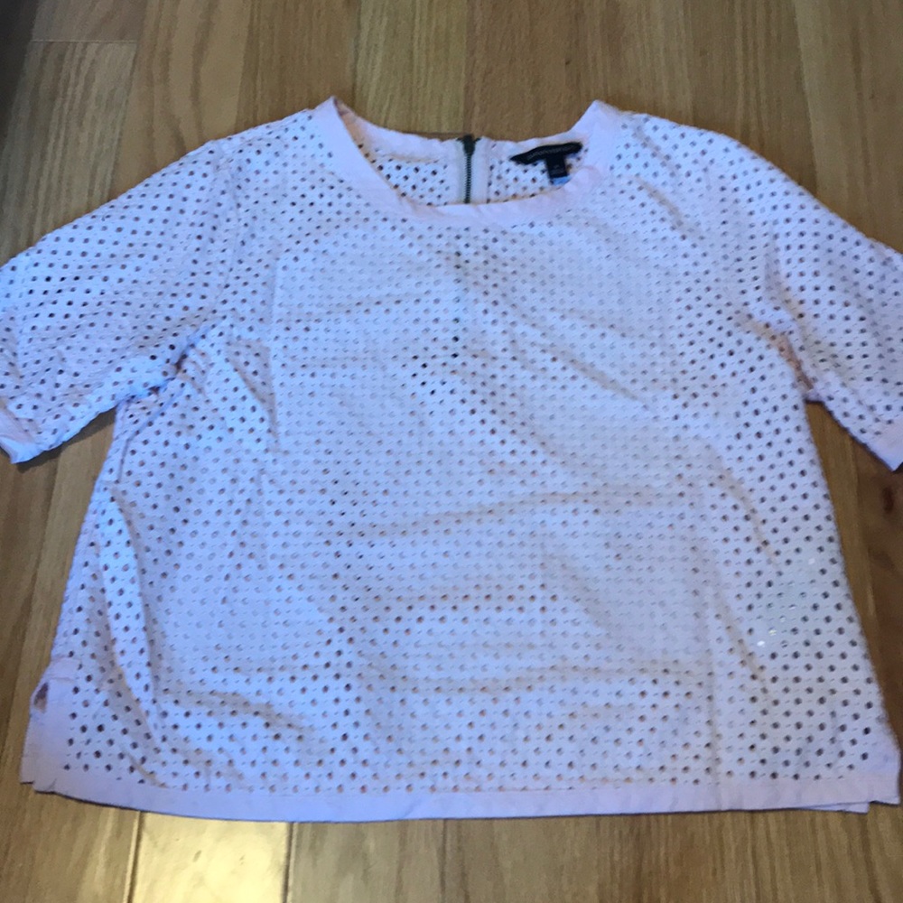 Pink, lace crop top